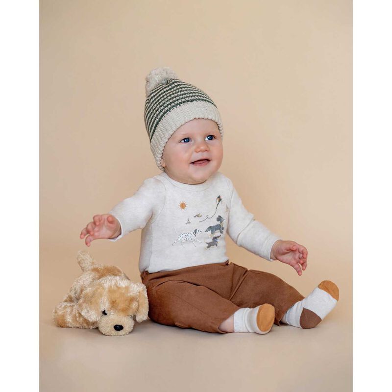 B&eacute;b&eacute; Otto Dogs Organic Ls Bodysuit image number 1